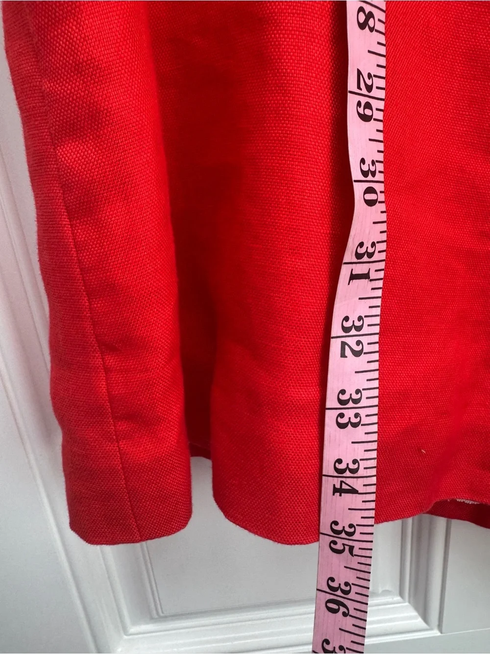 Kate Spade Red Linen Shift Dress